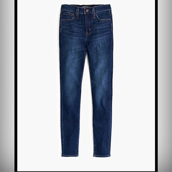 J. Crew Toothpick Skinny Jeans Size 28. Dark Wash, Style # B0755. - Picture 1 of 9